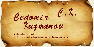 Čedomir Kuzmanov vizit kartica